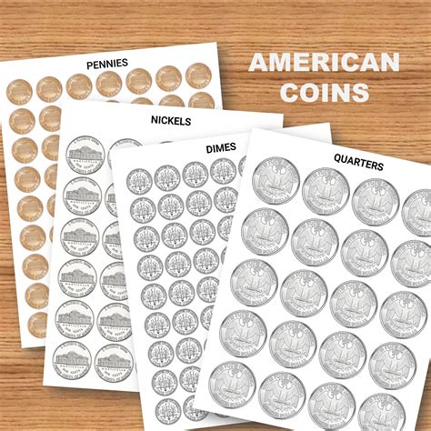 Large Printable Coins